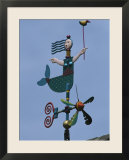 A Colorful Mermaid-Shaped Weather Vane