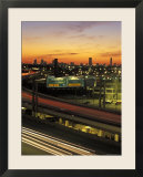 Traffic on Elevated Highway Route 75 in Houston  Texas