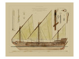 Antique Ship Plan VI