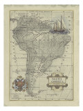 Antique Map of South America