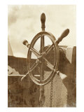 Sepia Ship's Wheel I