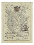 Antique Map of North America