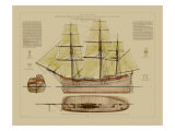 Antique Ship Plan VII