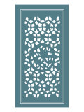 Shoji Screen in Teal II