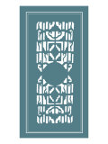 Shoji Screen in Teal I
