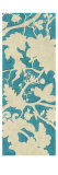 Linen Silhouette on Teal I