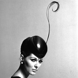 Pillbox Hat with Feather  1960s
