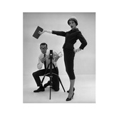 John French and and Daphne Abrams in a Tailored Suit  1957