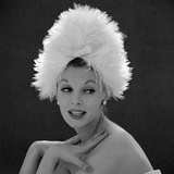White Feathered Hat  1960s