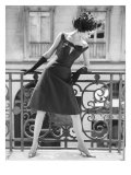 Evening Gown and Feathered Hat  1960s