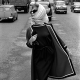 Dress and Jacket with White and Black Trim  1960s