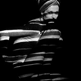 Horizontal Stripe Projection on Model  1960s