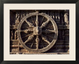 Carved Chariot Wheel  Sun Temple Dedicated to the Hindu Sun God Surya  Konarak  Orissa State