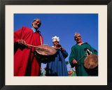 Three Musicians with Drums and a Trumpet  Delhi  India