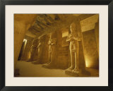 Interior of Statues at the Temple of Ramses II in Abu Simbel  Egypt