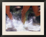 Runners Splashing Through Water  Sedona  Arizona