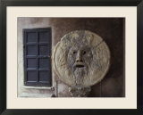 The Mouth of Truth Plate in Rome  Italy