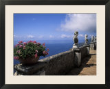 Belvedere of Infinity at the Villa Cimbrone on the Amalfi Coast in Ravello  Italy