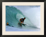 Surfer on Backhand Near Tube  Lagundri Bay  Pulau Nias  North Sumatra  Indonesia