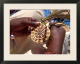 African American Woman Basket Weaves on Market Street in Charleston  South Carolina