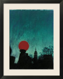 Scarlet Streetlight with Chrysler Building