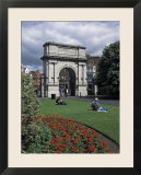 Fusileir's Arch at Saint Stephen's Green in Dublin  Ireland