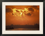 Golden Horn and Istanbul's Skyline at Sunset  Turkey