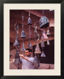 Bell Maker Paolo Soleri in His Workshop at Scottsdale  Az