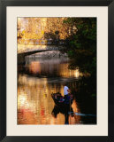 Boat on Canal  Tubingen  Baden-Wurttemberg  Germany