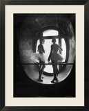 Silhouetted Ballerinas During Rehearsal for Swan Lake at Grand Opera de Paris