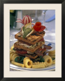 Gourmet Sandwich Served on a Balcony of a Restaurant in Amalfi  Italy