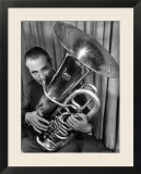 Portrait of Vincent Vanni  Playing the Tuba in the New York Philharmonic