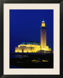 Hassan II Mosque at Night  Casablanca  Morocco