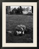 American Soldier Kissing English Girlfriend on Lawn in Hyde Park  Favorite Haunts of US Troops