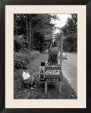 Boy Selling Coca-Cola from Roadside Stand
