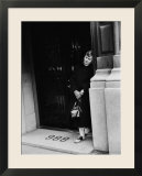 Fan of Actress Grace Kelly Waiting Outside Kelly's Apartment For a Sight of Her Idol