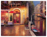 Night Café After Rain