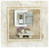 Window and Stone Bench