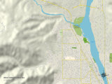 Political Map of West Wenatchee  WA