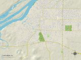Political Map of Tuscumbia  AL