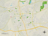 Political Map of Round Rock  TX