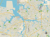 Political Map of Norfolk  VA