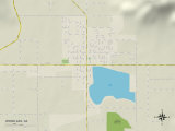 Political Map of Woodlake  CA