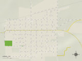 Political Map of Lovell  WY