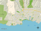 Political Map of Santa Cruz  CA