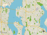 Political Map of Bellevue  WA