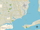 Political Map of Pensacola  FL