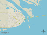 Political Map of Apalachicola  FL