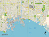 Political Map of Long Beach  CA