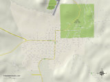 Political Map of Thermopolis  WY